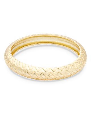 AQUA - Basket Weave Bangle Bracelet - Exclusive