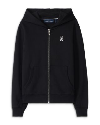 Psycho Bunny - Boys' Kids Levy Essential Zip Fleece Hoodie - Little Kid, Big Kid