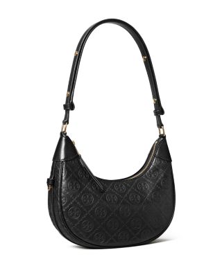 T Monogram Crescent Bag