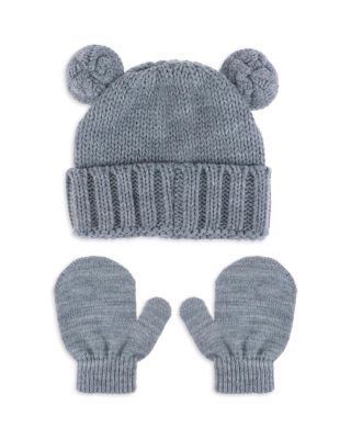 Capelli - Boys' Bear Knit Hat & Magic Mitten Set - Baby