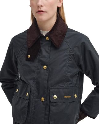 Beadnell Cropped Waxed Coat - thumbnail 5