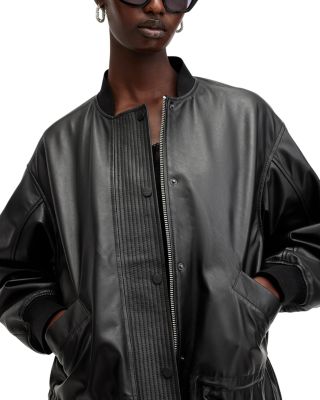 Sofi Leather Bomber Jacket