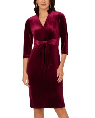 Adrianna Papell - Velvet Sheath Dress