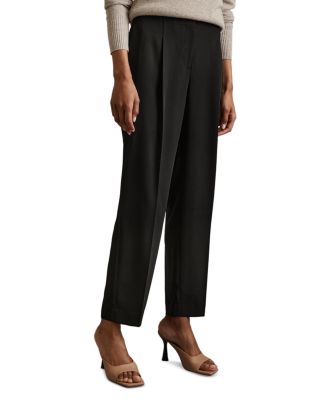 REISS - Dolly Taper Trousers Front Zip Fly