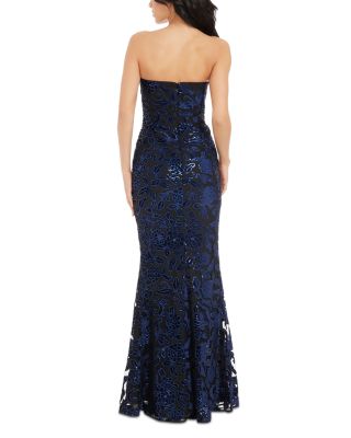 strapless open back dress Fernanda Gown – Dress the Population