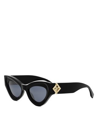 FF Diamond Cat Eye Sunglasses, 52mm