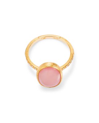 18K Yellow Gold Siviglia Opal &amp; Diamond Oval Ring - Exclusive