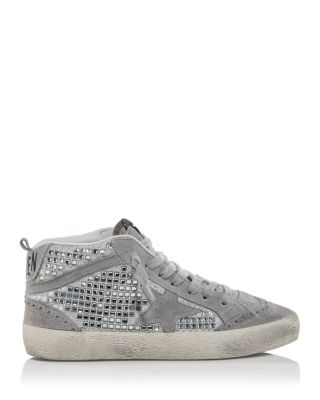 Unisex Mid Star Embellished Mid Top Sneakers