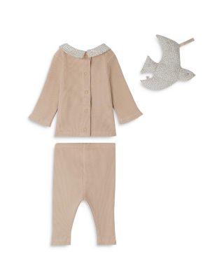 Unisex Birth 3-Piece Ribbed Top & Leggings Set - Baby