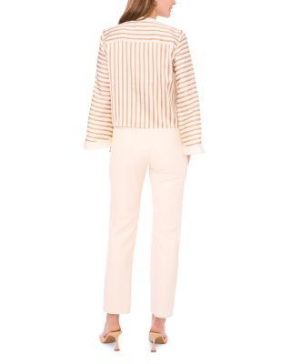 Striped Button Front Shirt