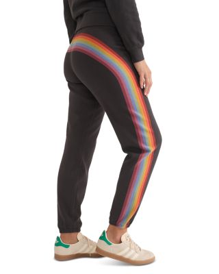 Anytime Rainbow Striped Sweatpants  