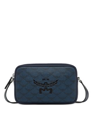 Mcm Himmel Small Lauretos Coated Canvas Crossbody Bag