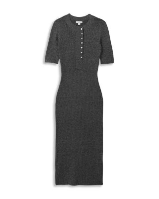 REISS Sandy Ribbed Wool Blend Midi Dress | Bloomingdale's Women