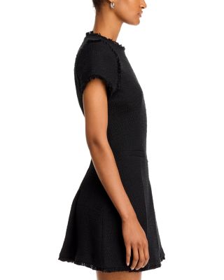 Nova Fringe Trim Boucl&eacute; Mini Dress