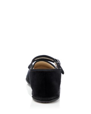Women's Mary Jane Velvet Ballet Flats