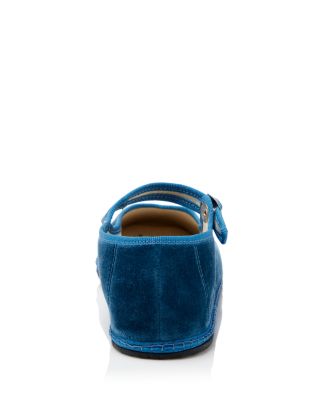 Women's Mary Jane Velvet Ballet Flats