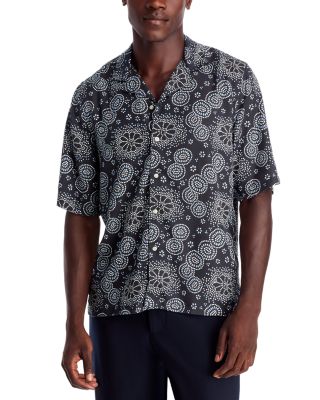 Officine Générale - Short Sleeve Printed Camp Shirt