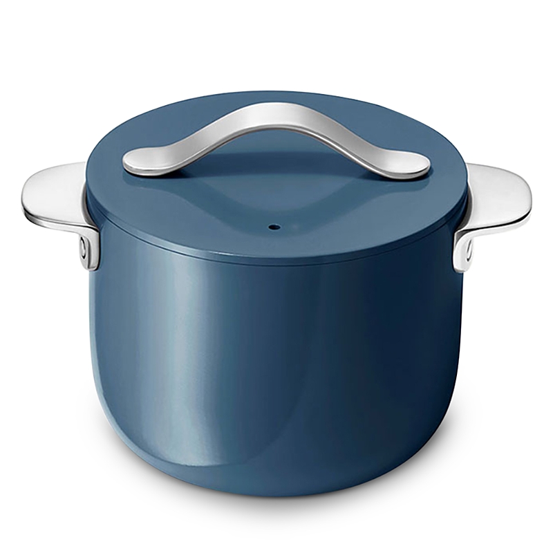 Caraway Nonstick Ceramic Petite 2-quart Cooker With Lid In Navy