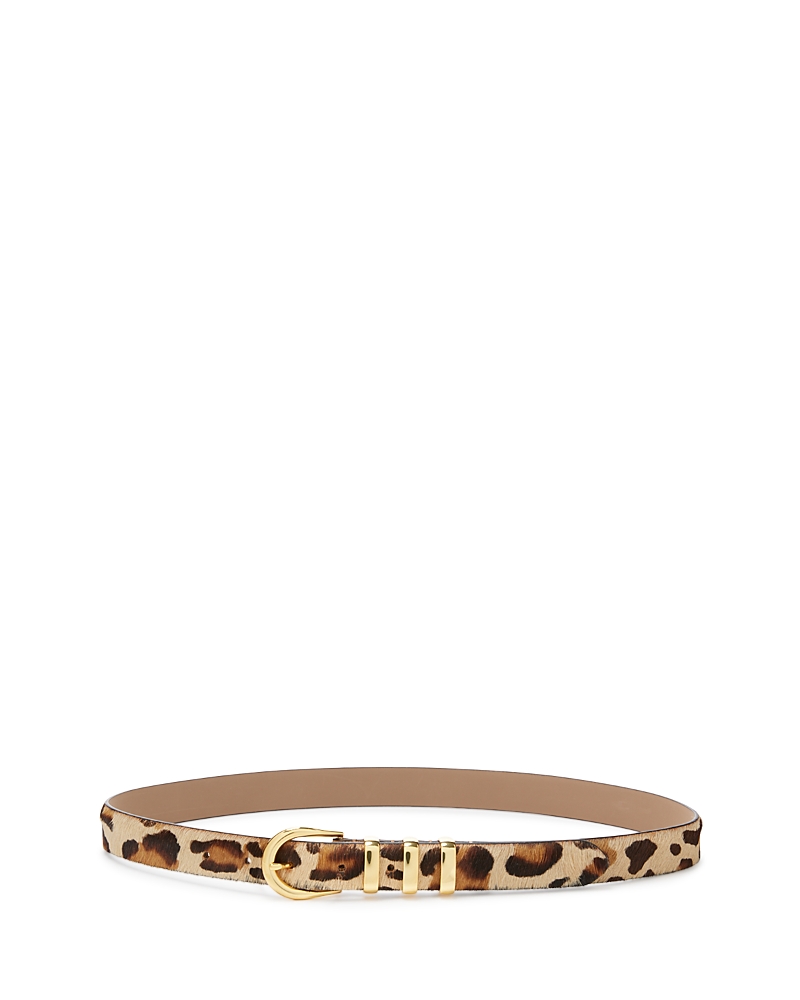 B-low The Belt Kad Genuine Calf Hair Belt In Leopard