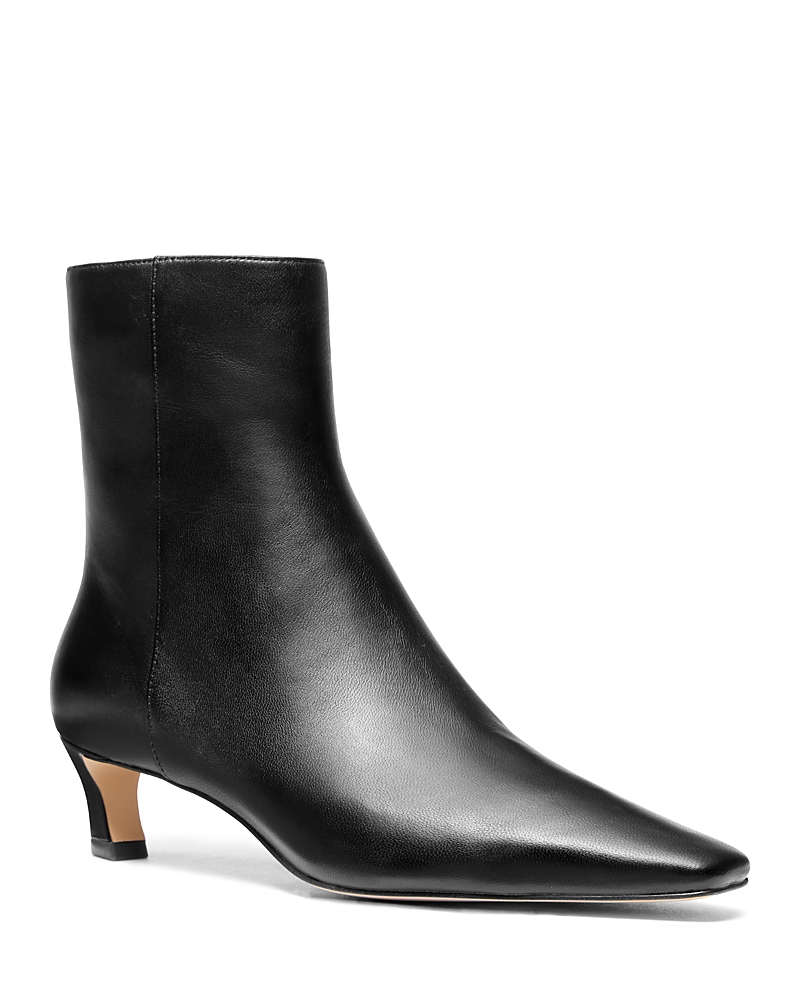 Michael Kors Michael Women's Cosmo Snip Toe Kitten Heel Booties In Black