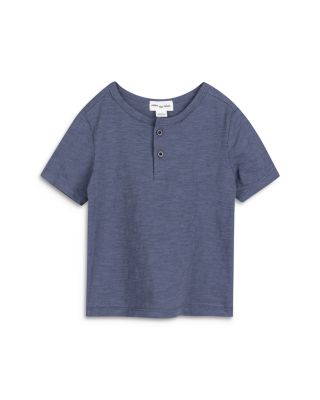 Miles The Label - Boys' Cotton Textured Henley - Little Kid