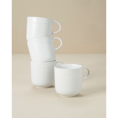16 oz. Mug, White, Set of 4