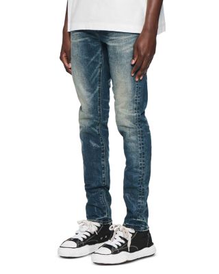 Coated Dark Tempest Skinny Fit Jeans in Dark Indigo