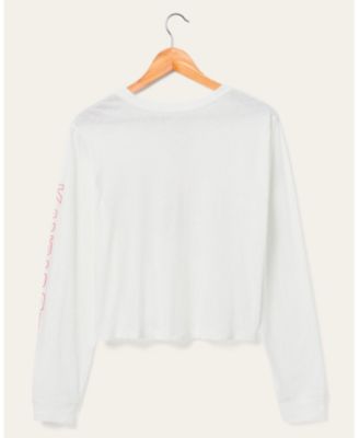 Women's NFL Kansas City Chiefs Touchdown Long Sleeve Cropped Tee