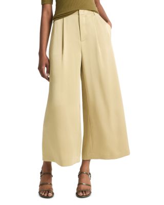 Vince - Satin Mid Rise Culottes