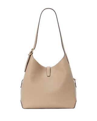 Deco Pebbled Leather Medium Shoulder Bag 