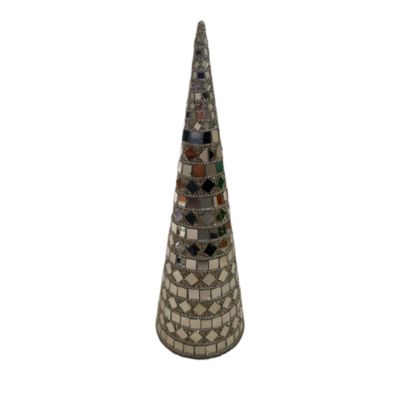 Aman Imports 15 Mirrored Cone Tree