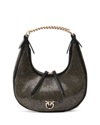 PINKO - Mini Brioche Leather Hobo