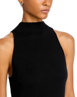 Mock Neck Sleeveless Knit Mini Dress - Exclusive