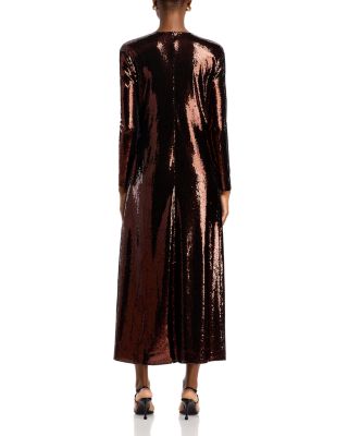 Sequined Long Sleeve Dress