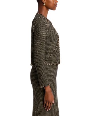 Curbed Chain Trim Jacket