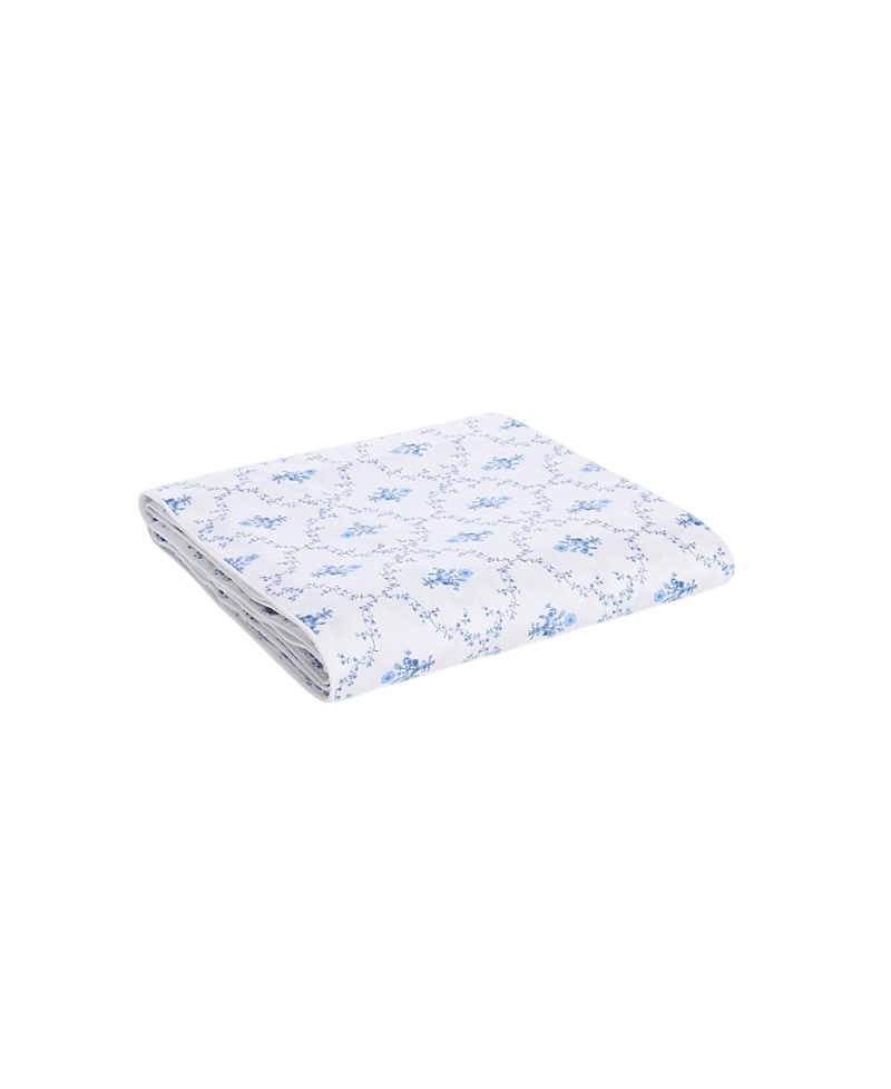 Hill House Home The Top Sheet, Queen In Blue Trellis
