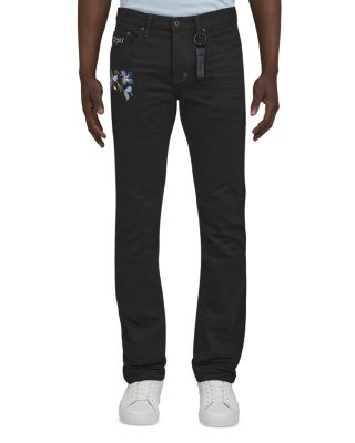 PRPS - Peony Floral Pattern Slim Straight Fit Jeans