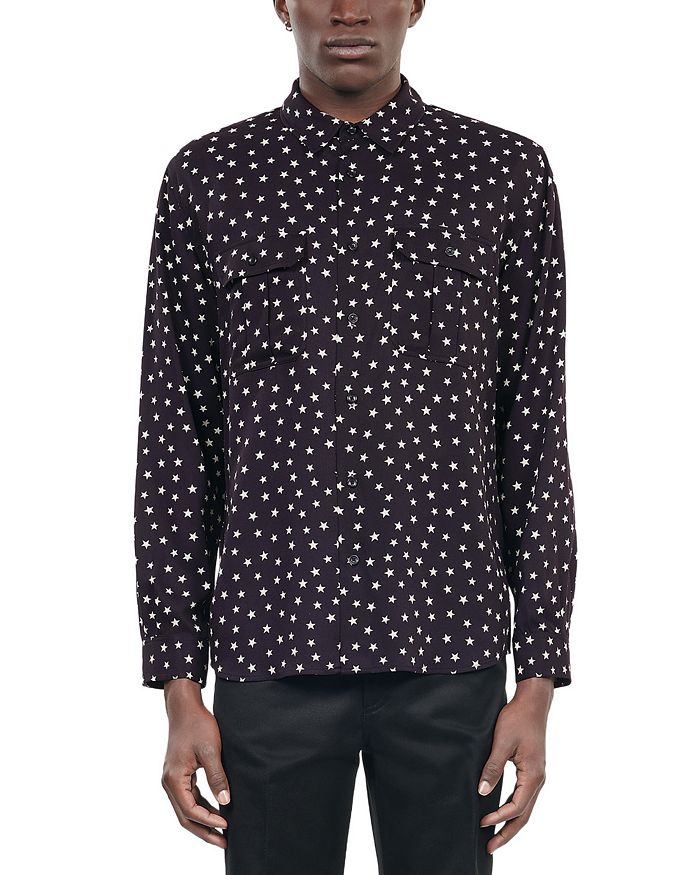 The Kooples Printed Long Sleeve Shirt Bloomingdale s