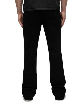 Walker Kick Flare Bootcut Jeans in Raven Black