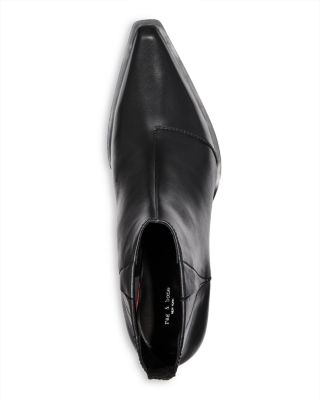 Women's Dart Pointed Toe Block Heel Ankle Boots