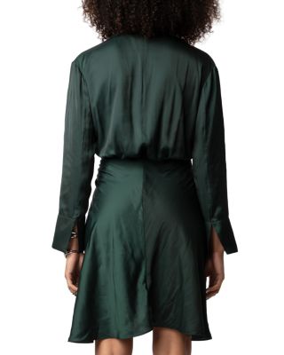 Rozo Twist Front Satin Dress