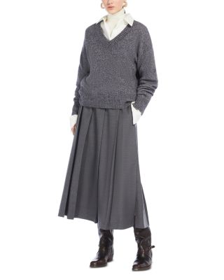 Weekend Max Mara Palk Pleated Midi Skirt | Bloomingdale's