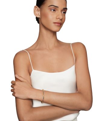 Petite Infinity Bracelet in Sterling Silver with 14K Yellow Gold