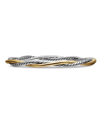 Petite Infinity Bracelet in Sterling Silver with 14K Yellow Gold