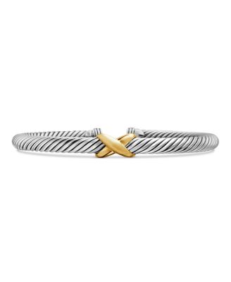 David Yurman Gold X top Bracelet, 10mm