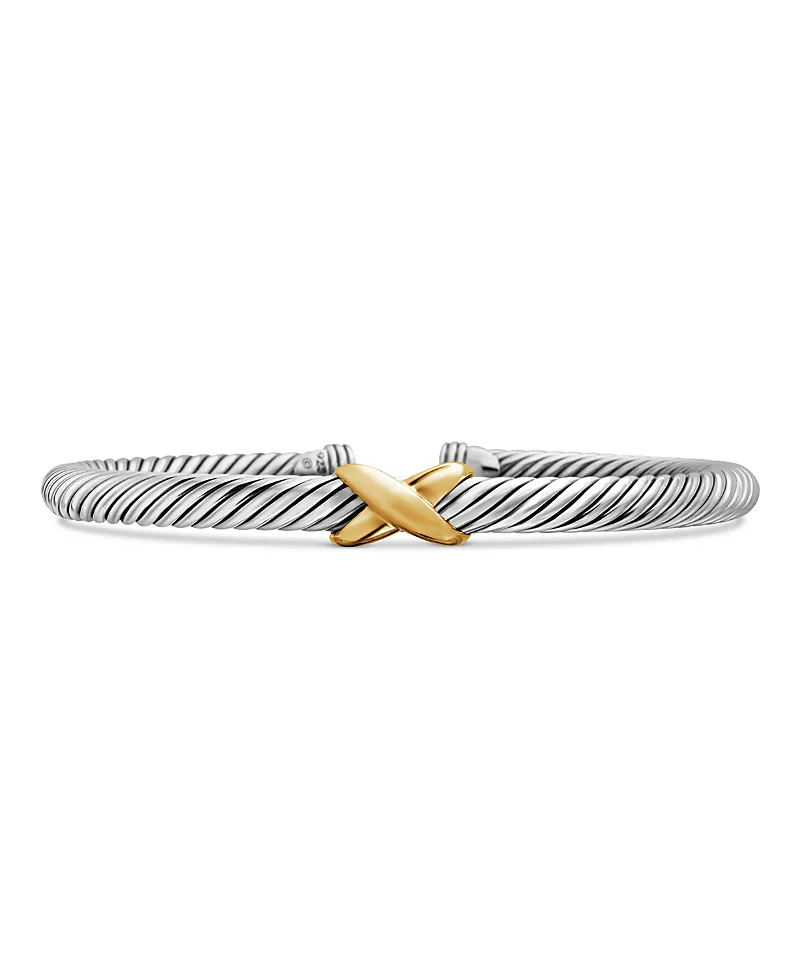 David Yurman X Bracelet with 14K Gold