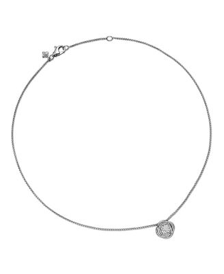 Infinity Pendant Necklace with Diamonds