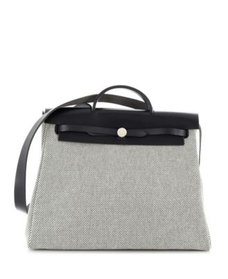 Pre-Owned Hermes 39 Herbag Zip Criss Viking Toile and Leather