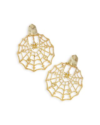 Kendra Scott Pave Spider Web Statement Earrings