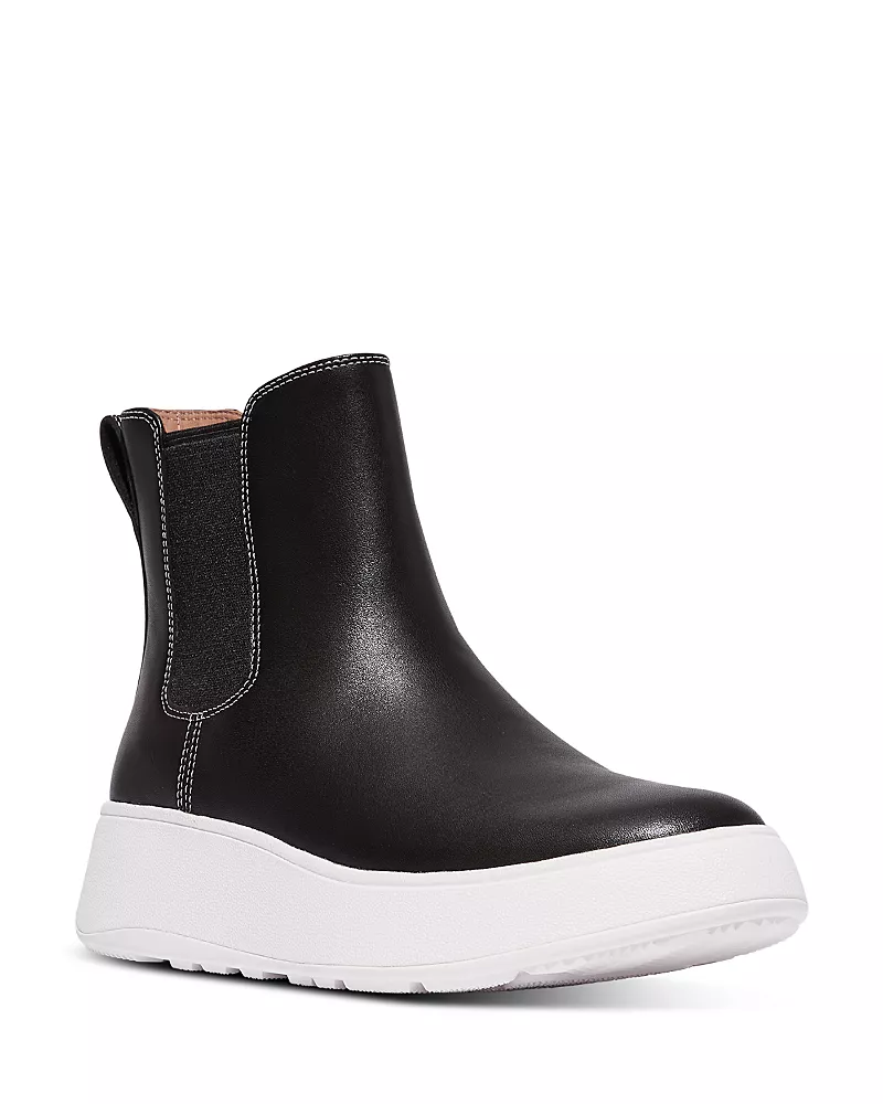 FitFlop Women's F Mode Contrast Stitch Flatform Chelsea Boots